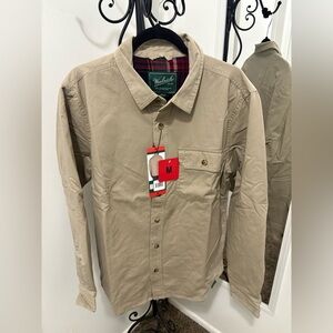 Woolrich Tan Lightweight Shirt Jacket